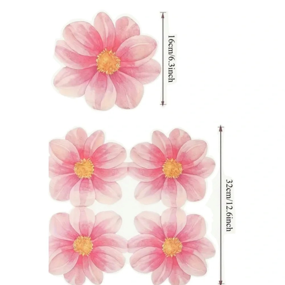 Pink Flower Shaped Decorative Party Luncheon Napkins, 20 ct